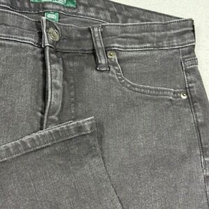 Lauren‎ Ralph Lauren Womens Black Straight Leg Stretch Denim Jeans Size 10